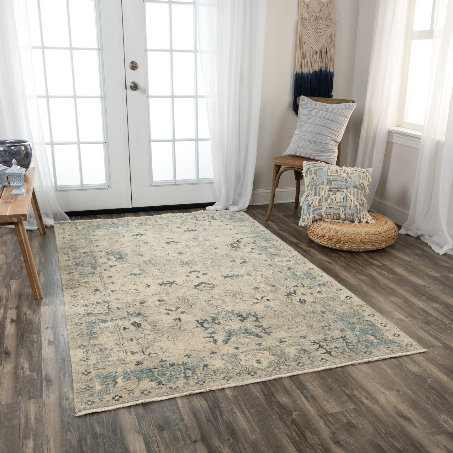 Platinum transitional rug, 8' x 10'.