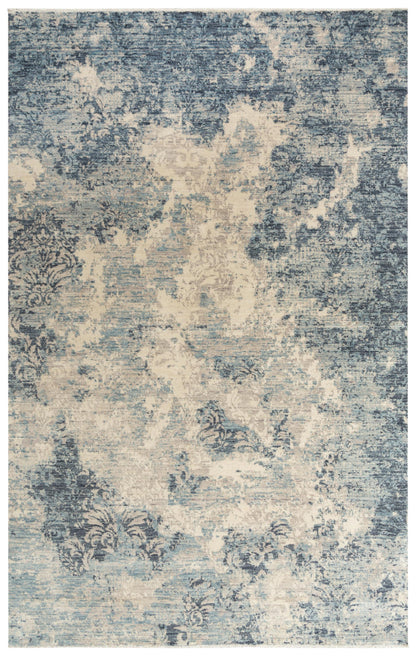 Platinum transitional area rug, 2' x 3'.