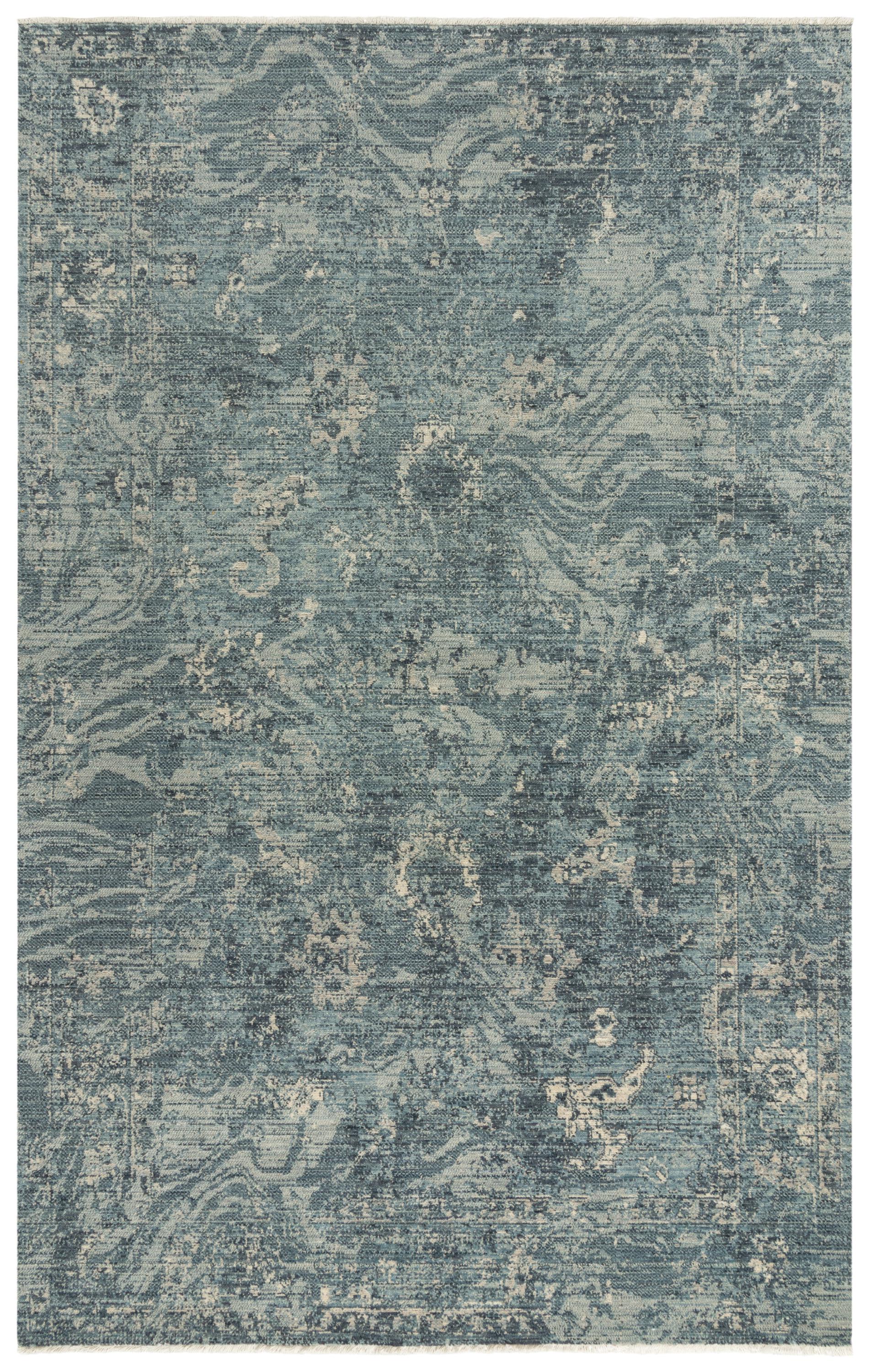 Platinum contemporary rug, 2' x 3'.