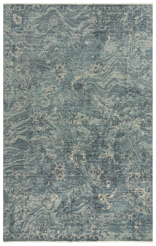 Platinum contemporary rug, 2' x 3'.