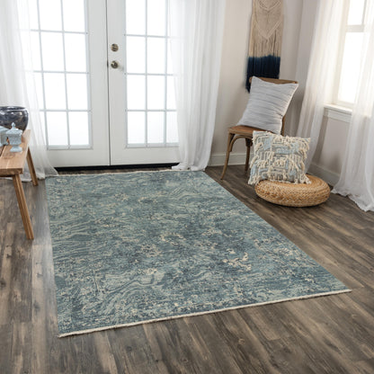 Platinum contemporary rug, 8' x 10'.