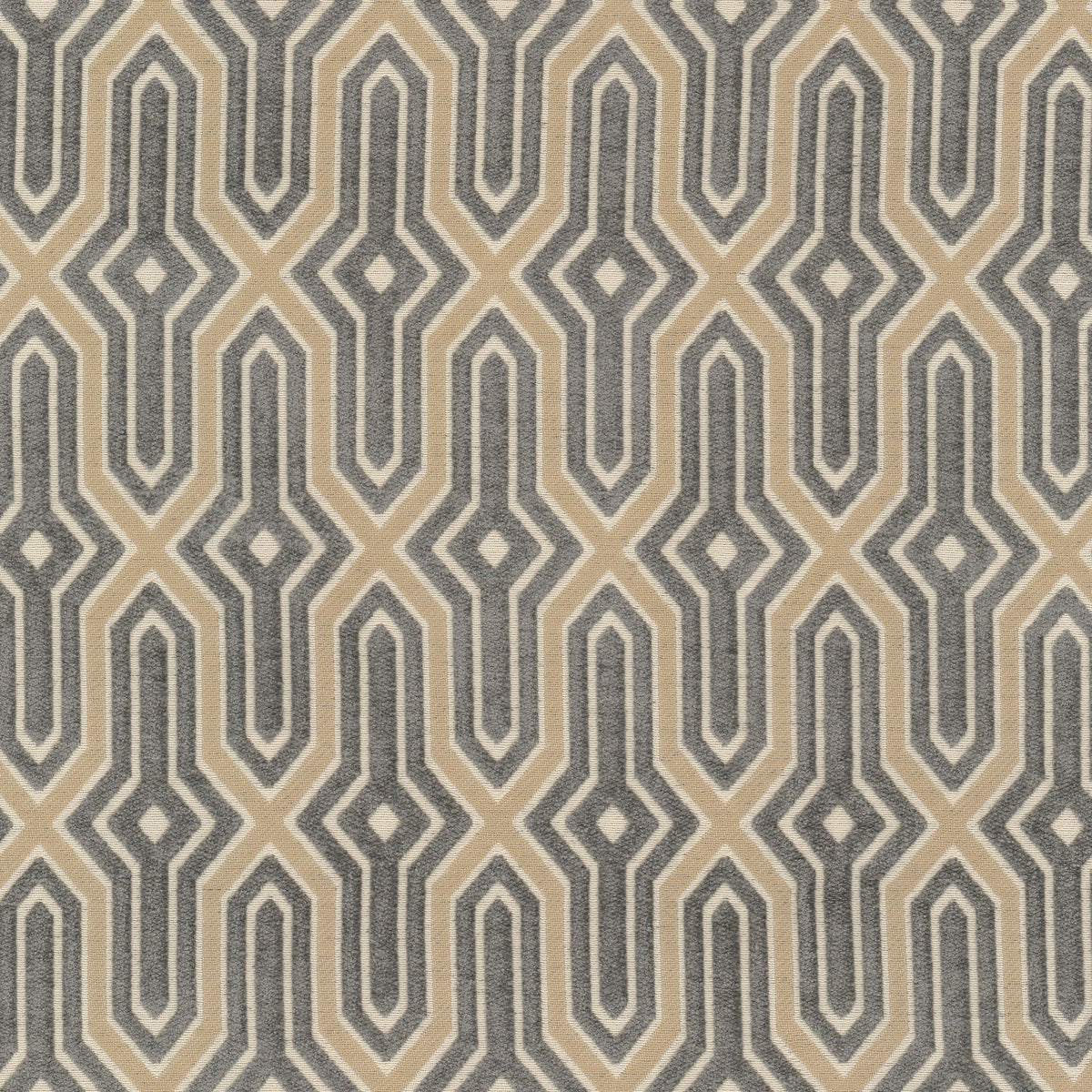 STOUT TEXTILES  UPHOLSTERY,CHENILLE TRANSITIONAL,, GEOMETRIC STEEL   - POIS-2