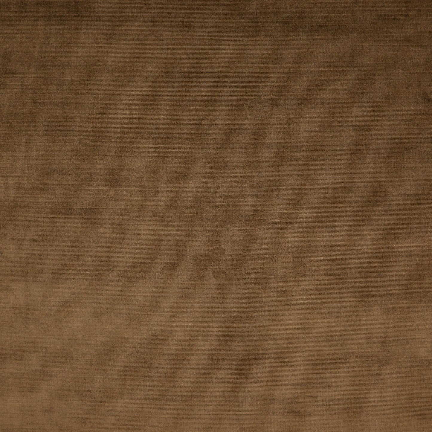 Brown velvet fabric swatch with plush nap, rich texture; ideal for upholstery or home decor.