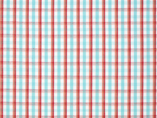 SCALAMANDRE OUTLET  FABRIC ASCOT  FABRIC AQUA   - PQ 00011689