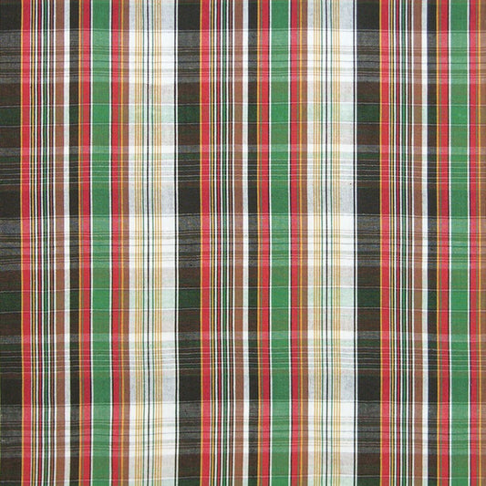 SCALAMANDRE OUTLET  FABRIC WEMBLEY  FABRIC RED, GREEN   - PQ 00011796