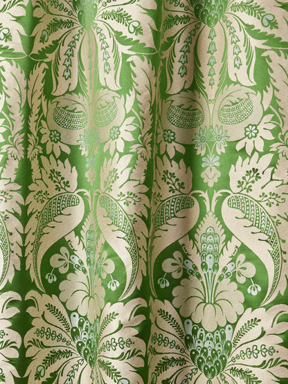SCALAMANDRE  ESTATE DAMASK FABRIC PALM   - PQ 00011865 NEW SKU # PQ18650001