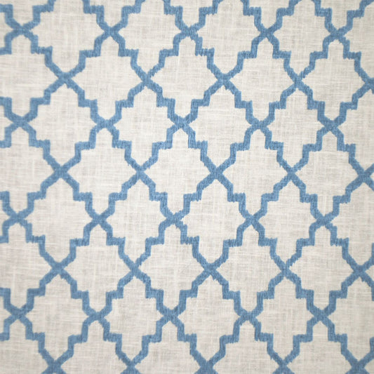 SCALAMANDRE OUTLET  FABRIC LATORA  FABRIC BLUE   - PQ 0001A744