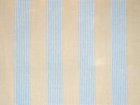 SCALAMANDRE OUTLET  FABRIC EBURY STRIPE  FABRIC BLUE   - PQ 00031888