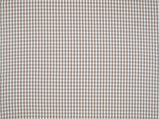 SCALAMANDRE OUTLET  FABRIC CHATHAM CHECK  FABRIC TAUPE, OFF-WHITE   - PQ 00041322