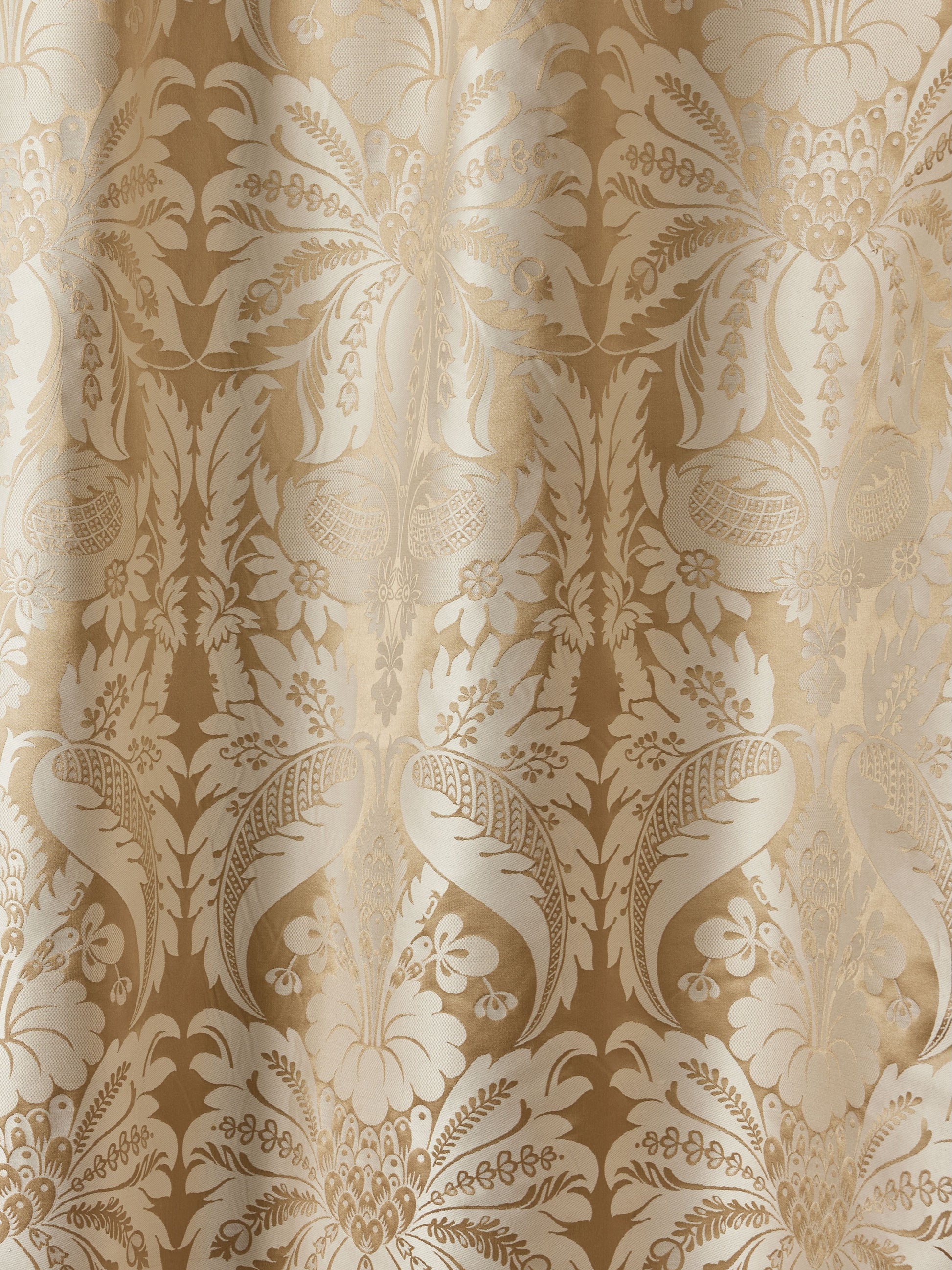 SCALAMANDRE  ESTATE DAMASK FABRIC TRAVERTINE   - PQ 00041865