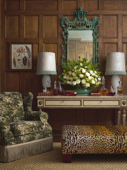 SCALAMANDRE  ESTATE DAMASK FABRIC TRAVERTINE   - PQ 00041865 NEW SKU # PQ18650004