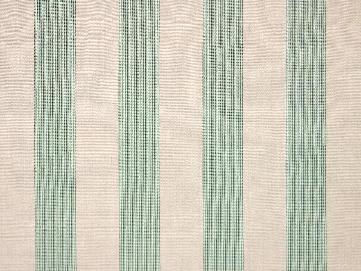 SCALAMANDRE OUTLET  FABRIC EBURY STRIPE  FABRIC GREEN   - PQ 00041888