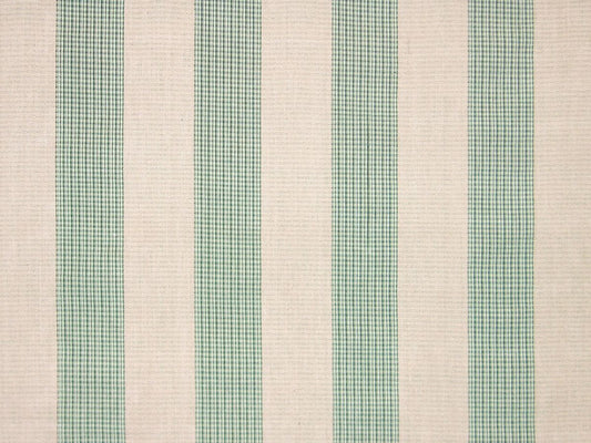 SCALAMANDRE OUTLET  FABRIC EBURY STRIPE  FABRIC GREEN   - PQ 00041888