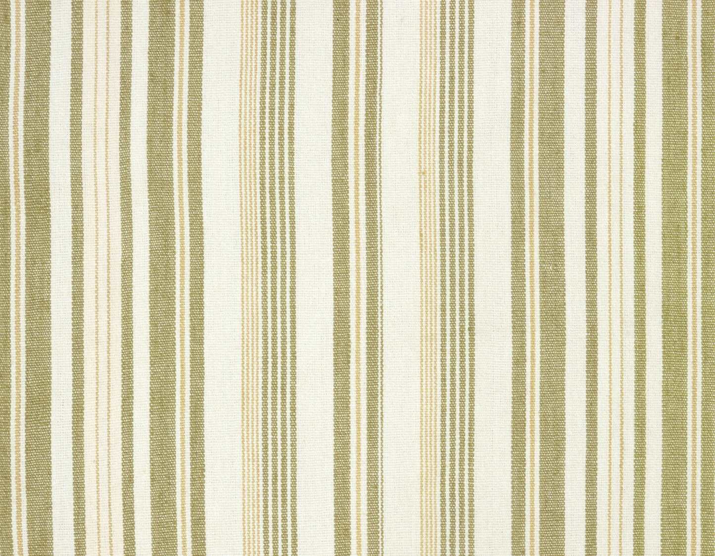 SCALAMANDRE OUTLET  FABRIC KOTIDO STRIPE  FABRIC MOSS GREEN   - PQ 00151013