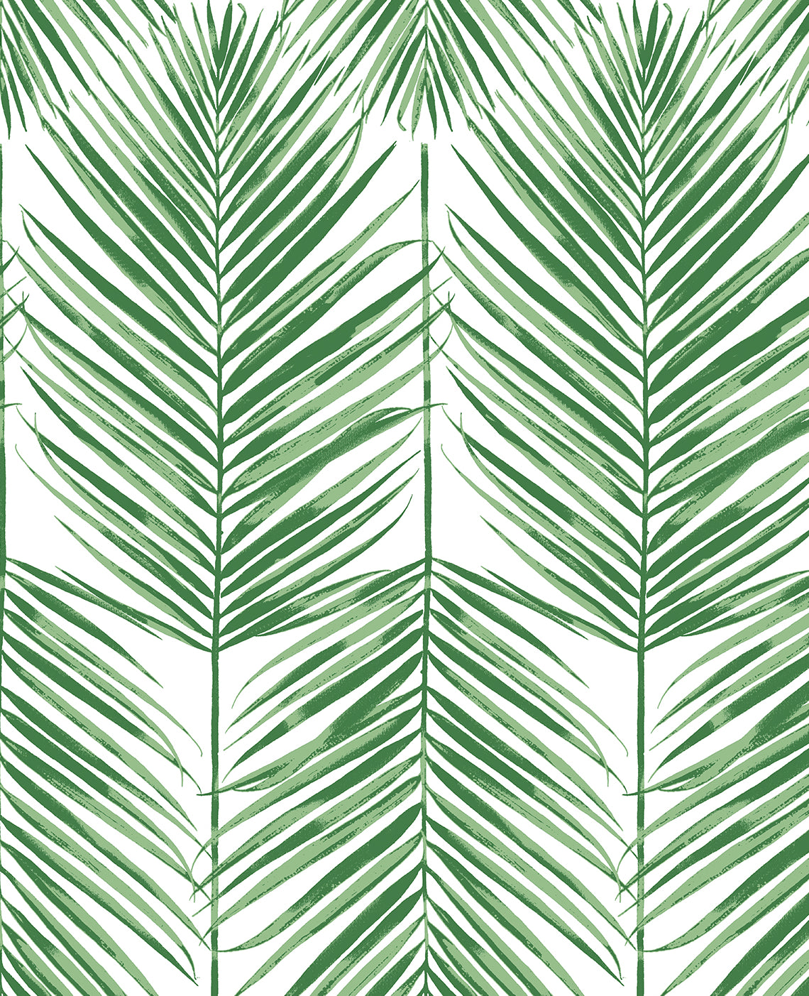 Seabrook Designs Prepasted Online Paradise Palm Prepasted Botanical Coastal Green Matte Sidewall - PR10704