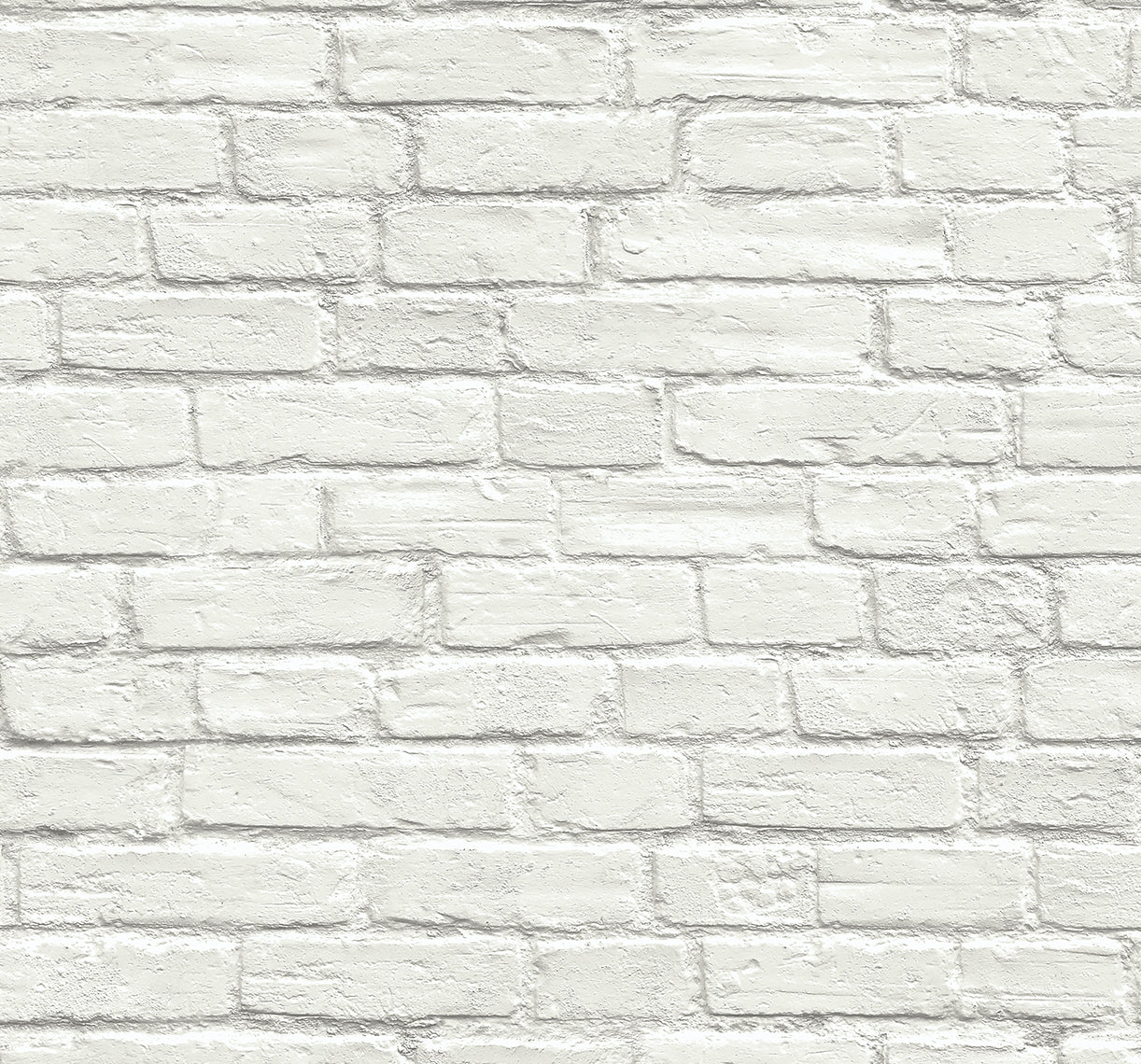 Seabrook Designs Prepasted Online Industrial Faux Brick Prepasted Brick Industrial White Matte Sidewall - PR10800