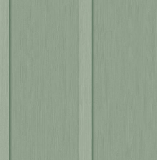 Seabrook Designs Prepasted Online Faux Board and Batten Prepasted Wood Farmhouse Green Matte Sidewall - PR11204