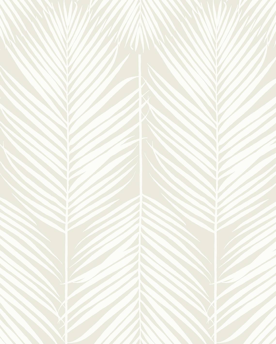 Seabrook Designs Prepasted Online Palm Silhouette Prepasted Botanical Coastal Beige Matte Sidewall - PR11405