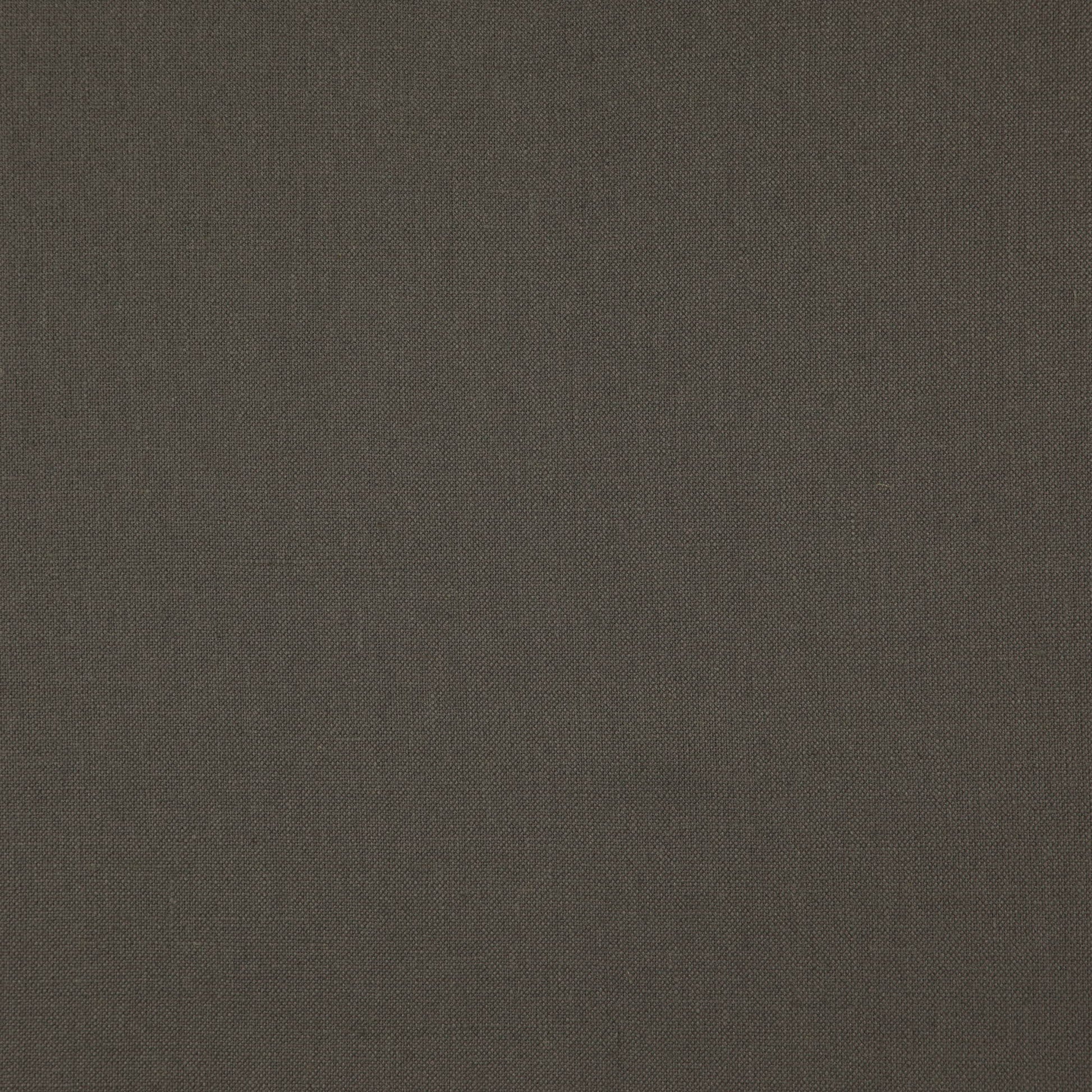 Close-up of a grey linen-textured fabric with a subtle weave, suitable for upholstery or apparel.