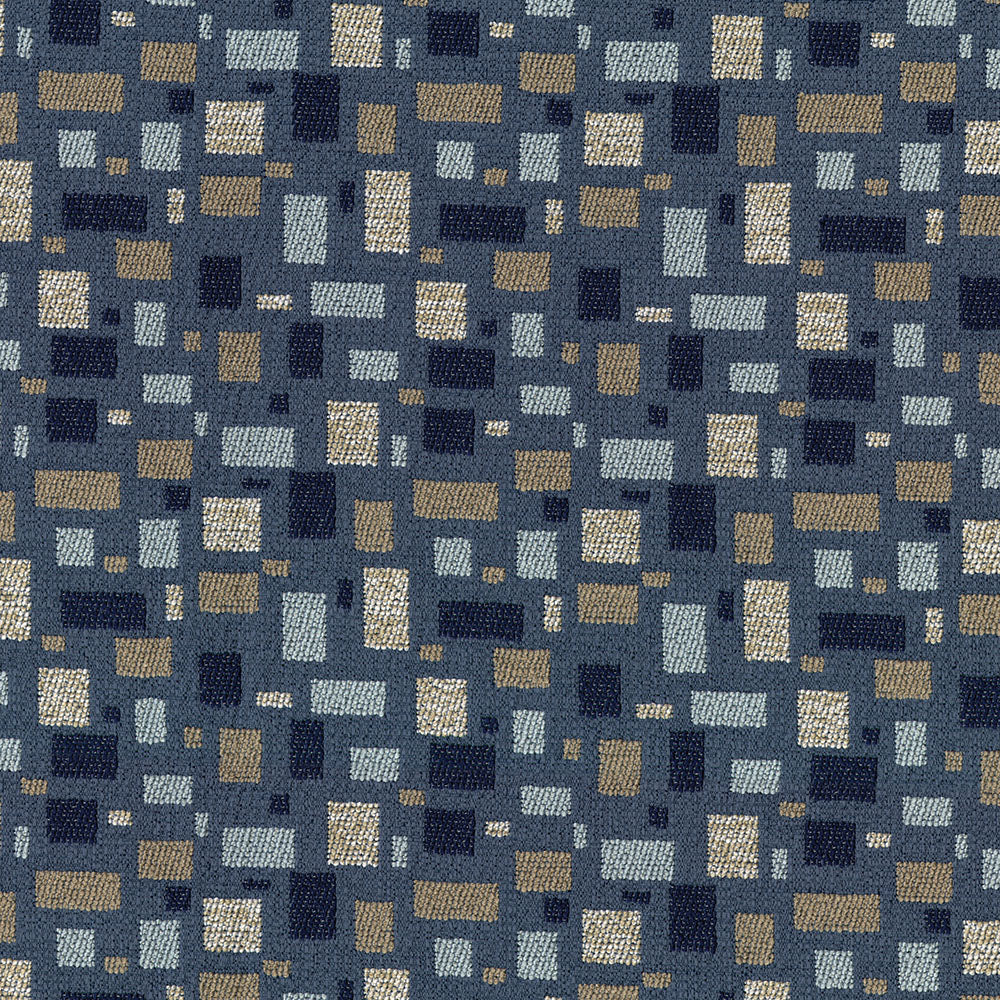 NICHOLASJOHN INC Relude-Blue Geometric   Fabric - NJ26-3901