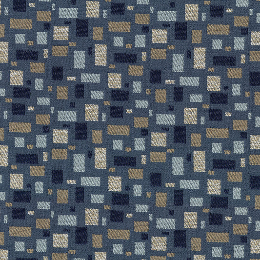 NICHOLASJOHN INC Relude-Blue Geometric   Fabric - NJ26-3901
