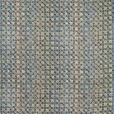 KRAVET COUTURE PRINT GEOMETRIC GREEN,GREY,IVORY   - PROCIDA.30.0