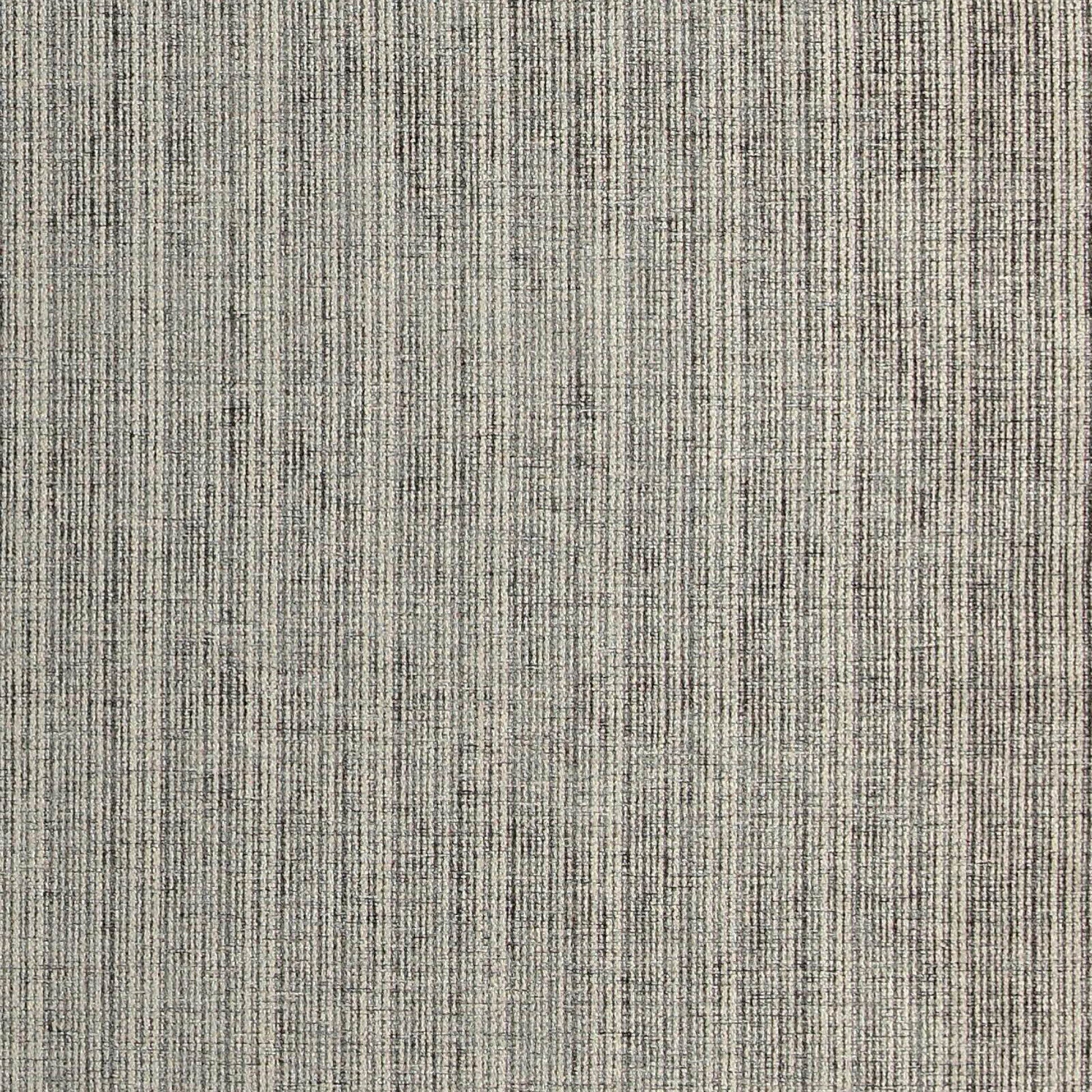 Close-up of brown striped chenille upholstery fabric.
