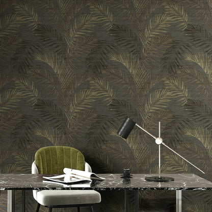 Galerie Wallcoverings Synergy Felce Tonale Galerie Wallcoverings  Black   - PS33319