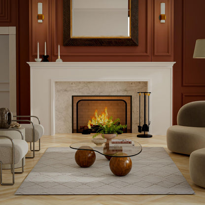 Transitional area rug, 9' x 12'.