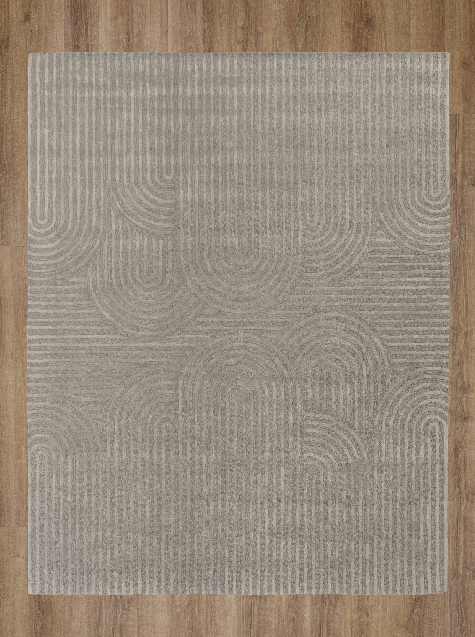 Mid-Century Modern rug, 2' x 3'.