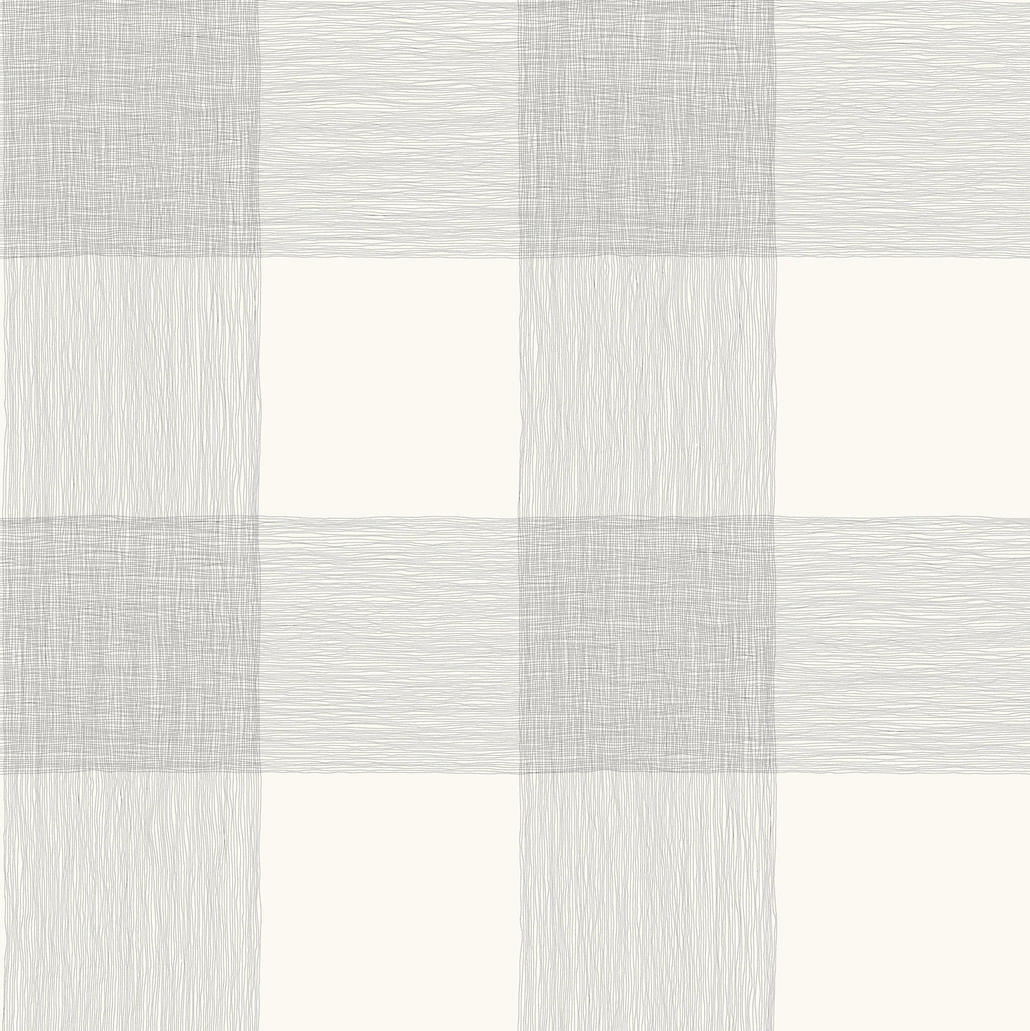 York Wallcoverings York Premium Peel + Stick Magnolia Magnolia Home Common Thread Black and White Peel and Stick Wallpaper  Plaids and Checks Whites and Off-Whites  Wallpaper - PSW1000RL