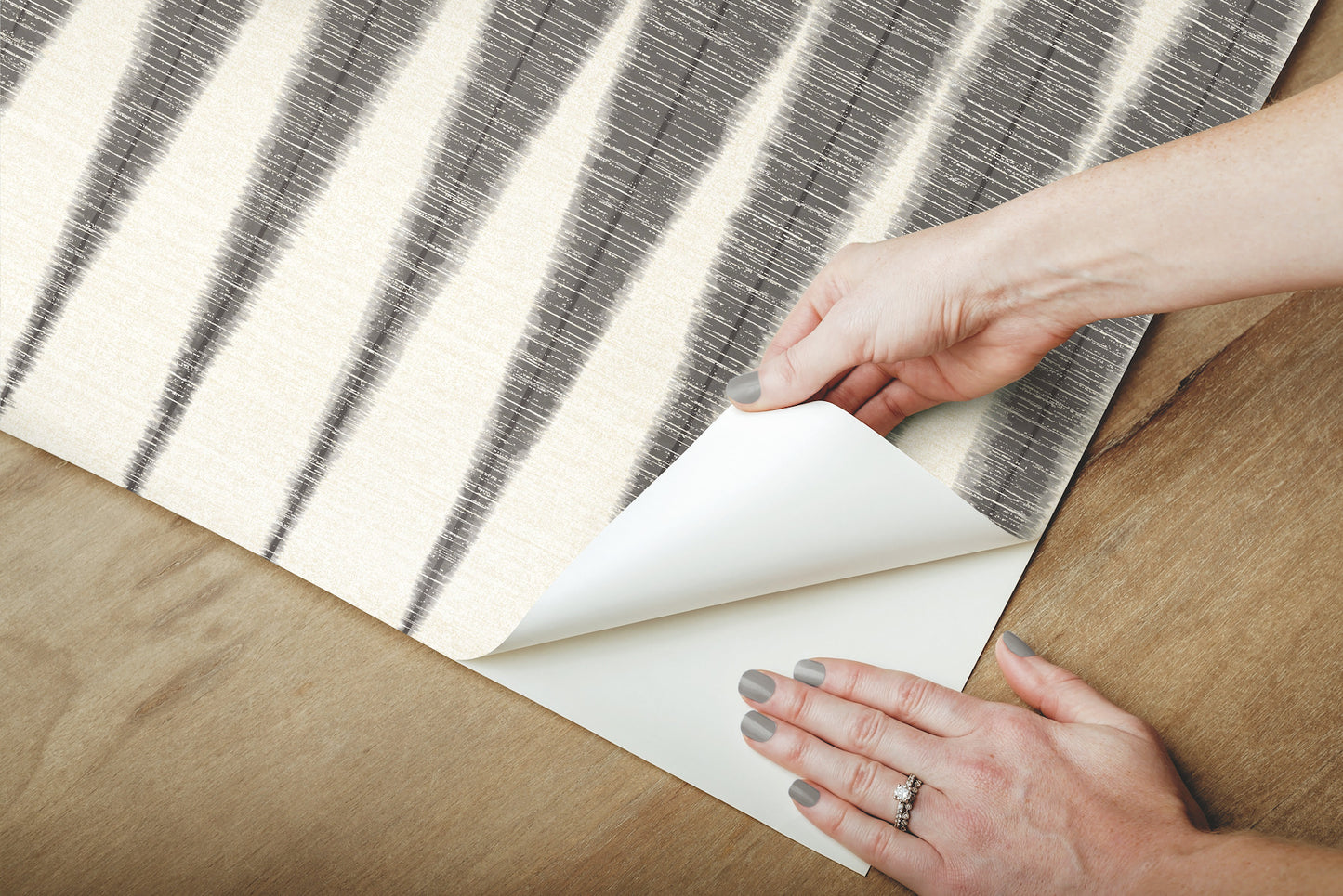 York Wallcoverings York Premium Peel + Stick Magnolia Magnolia Home Handloom Black Peel and Stick Wallpaper  Bohemian Blacks  Wallpaper - PSW1004RL