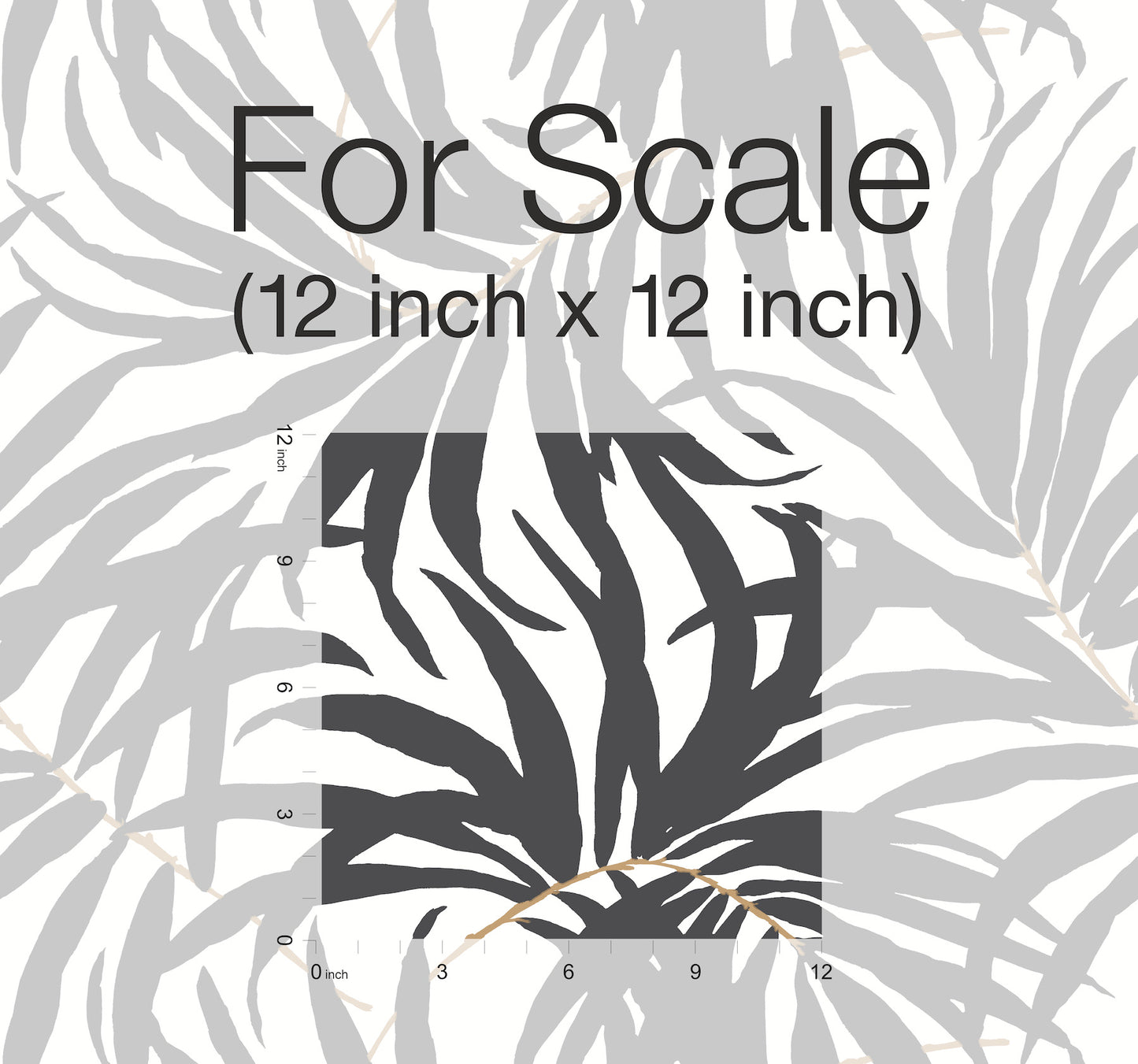 York Wallcoverings York Premium Peel + Stick Bali Leaves Black Peel and Stick Wallpaper  Bohemian Blacks  Wallpaper - PSW1029RL