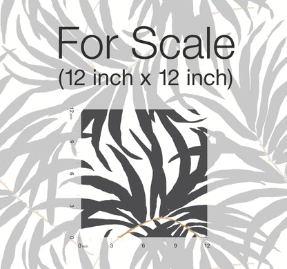 York Wallcoverings York Premium Peel + Stick Bali Leaves Black Peel and Stick Wallpaper  Bohemian Blacks  Wallpaper - PSW1029RL