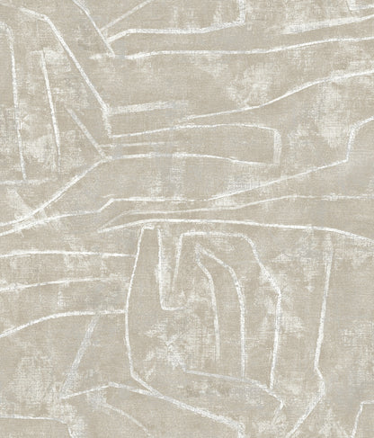York Wallcoverings York Premium Peel + Stick Urban Chalk Neutral Peel and Stick Wallpaper  Geometrics Neutrals  Wallpaper - PSW1068RL