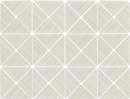 York Wallcoverings York Premium Peel + Stick Double Diamonds Off White Peel and Stick Wallpaper  Geometrics Whites and Off-Whites  Wallpaper - PSW1072RL