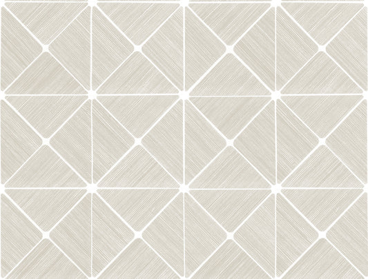 York Wallcoverings York Premium Peel + Stick Double Diamonds Off White Peel and Stick Wallpaper  Geometrics Whites and Off-Whites  Wallpaper - PSW1072RL