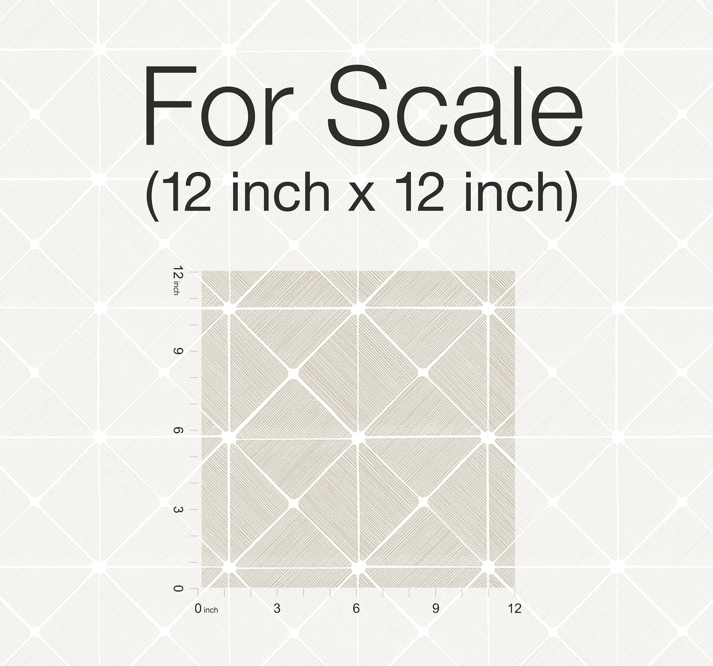 York Wallcoverings York Premium Peel + Stick Double Diamonds Off White Peel and Stick Wallpaper  Geometrics Whites and Off-Whites  Wallpaper - PSW1072RL