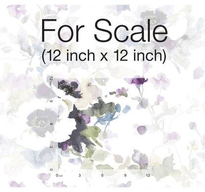 York Wallcoverings York Premium Peel + Stick Garden Anemone Lilac and Green Peel and Stick Wallpaper  Botanical Greens  Wallpaper - PSW1082RL