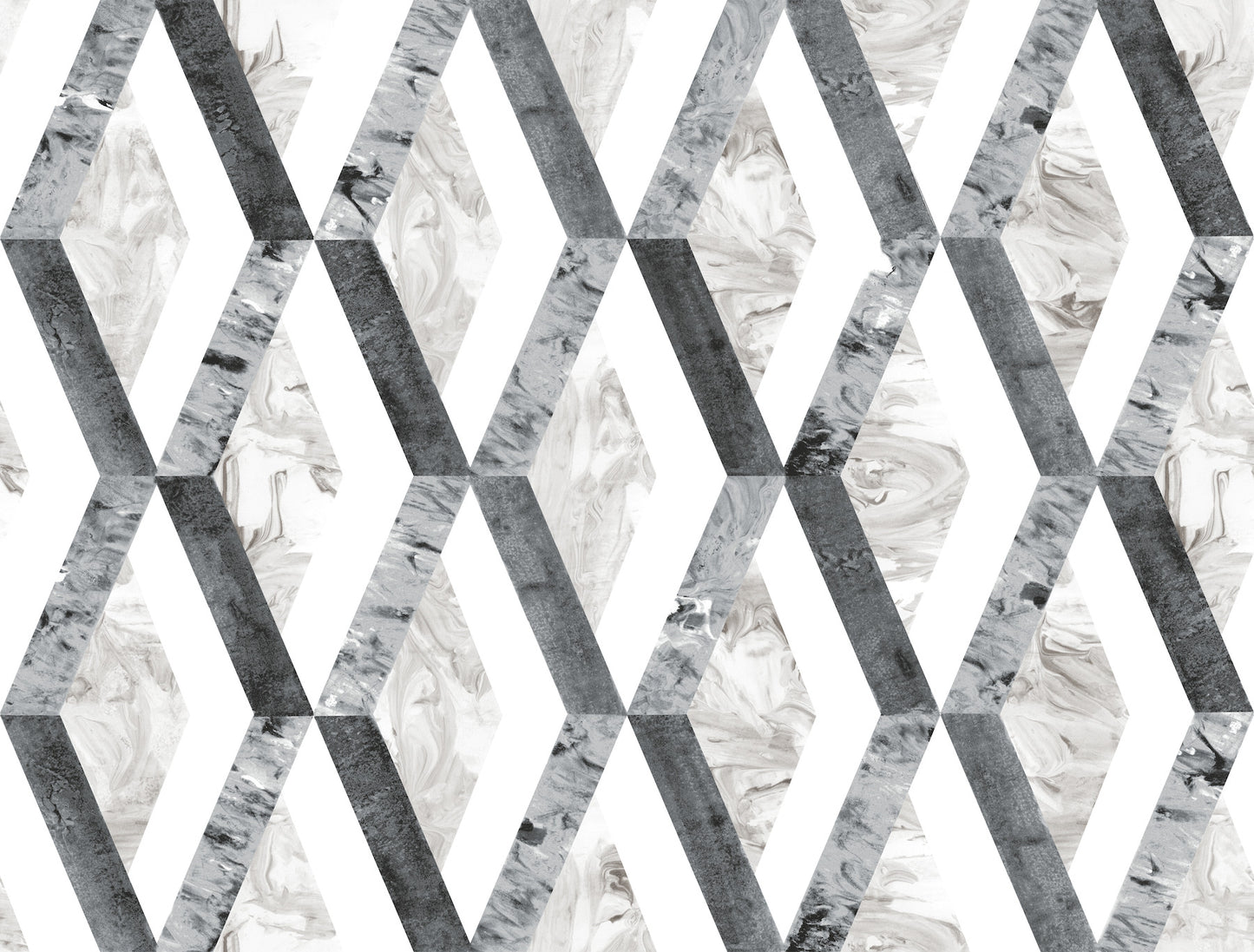 York Wallcoverings York Premium Peel + Stick Statuary Diamond Inlay Grey Peel and Stick Wallpaper  Geometrics Greys  Wallpaper - PSW1116RL