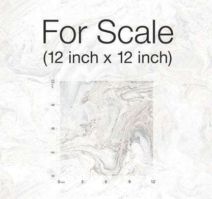 York Wallcoverings York Premium Peel + Stick Oil and Marble White and Grey Peel and Stick Wallpaper  Bohemian Whites and Off-Whites  Wallpaper - PSW1127RL