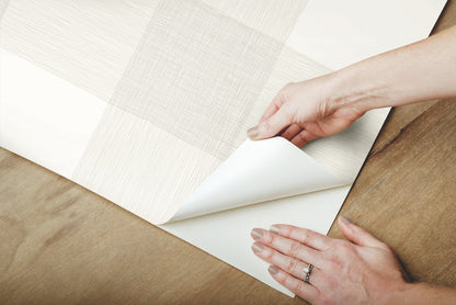 York Wallcoverings York Premium Peel + Stick Magnolia Home Common Thread Green Peel and Stick Wallpaper  Country and Lodge Greens  Wallpaper - PSW1155RL