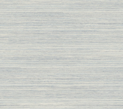 York Wallcoverings Grasscloth, Wood and Stone Cattail Weave Blue Peel and Stick Wallpaper  Weaves Browns  Wallpaper - PSW1281RL