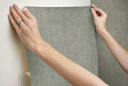 York Wallcoverings Grasscloth, Wood and Stone Reed Basket Brown Peel and Stick Wallpaper  Weaves Browns  Wallpaper - PSW1282RL