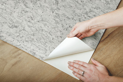 York Wallcoverings Grasscloth, Wood and Stone Shimmering Cork Grey Peel and Stick Wallpaper   Blues  Wallpaper - PSW1292RL
