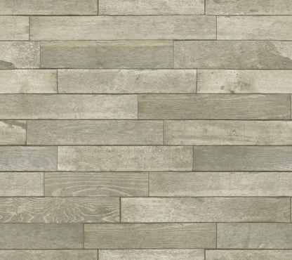York Wallcoverings Grasscloth, Wood and Stone Warehouse Planks Brown Peel and Stick Wallpaper  Brick, Wood and Stone Browns  Wallpaper - PSW1294RL