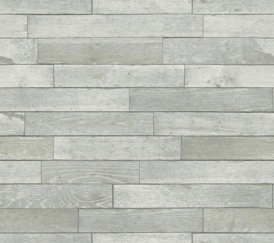 York Wallcoverings Grasscloth, Wood and Stone Warehouse Planks Grey Peel and Stick Wallpaper  Brick, Wood and Stone Whites and Off-Whites  Wallpaper - PSW1295RL