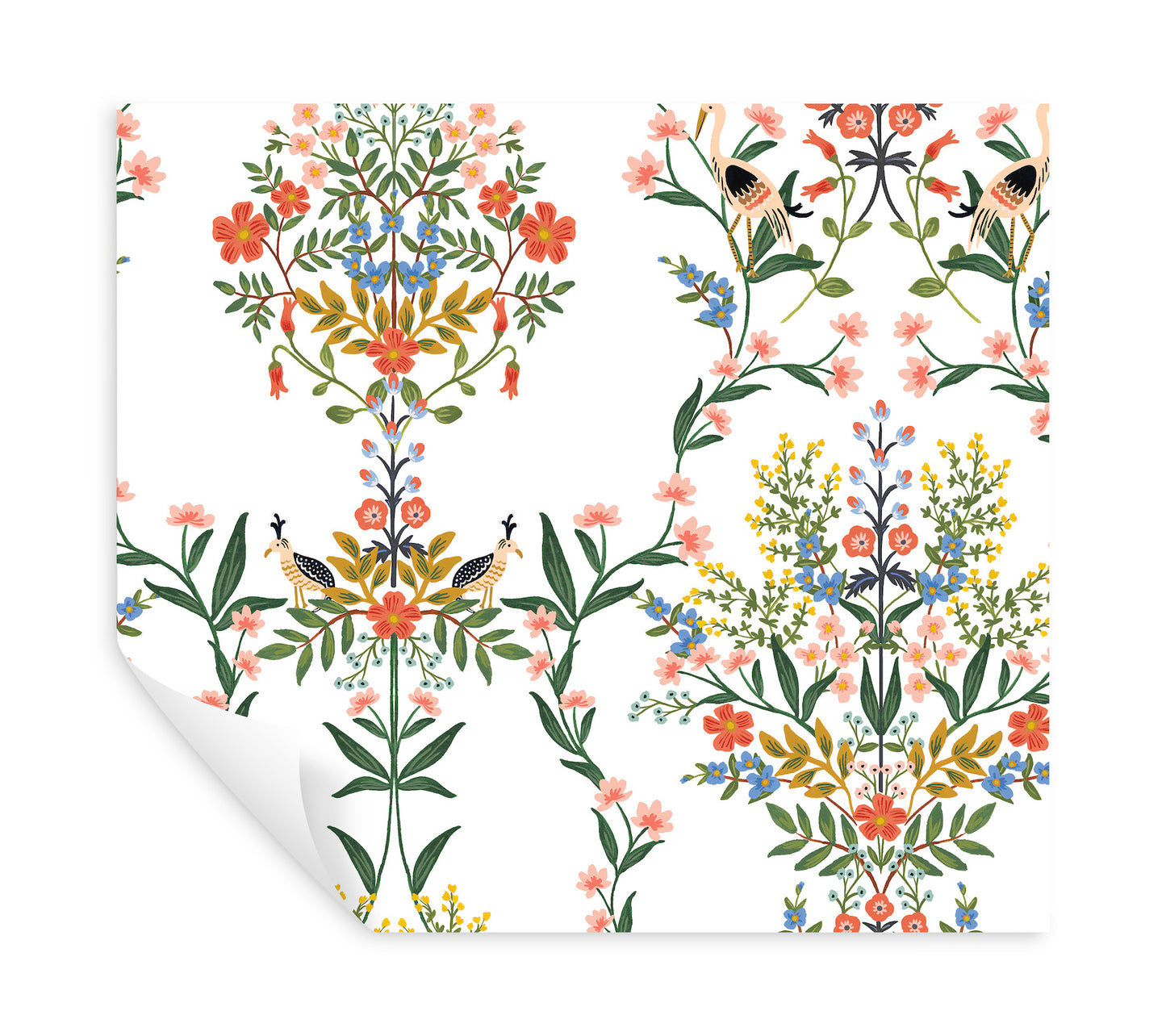 York Wallcoverings Rifle Paper Co. Premium Peel and Stick Luxembourg White Peel and Stick Wallpaper  Botanical Whites and Off-Whites  Wallpaper - PSW1327RL