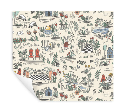 York Wallcoverings Wildlife Wonderland Pastel Peel and Stick Wallpaper  Novelty Pastels  Wallpaper - PSW1330RL