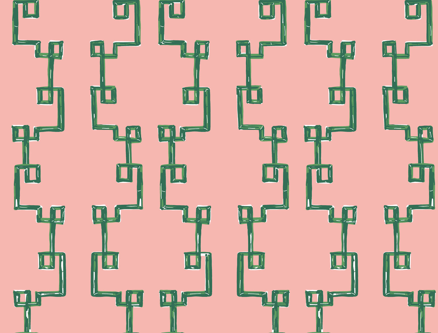 York Wallcoverings Madcap Cottage Bamboozled Bahama Pink Peel and Stick Wallpaper  Geometrics Pinks  Wallpaper - PSW1387RL